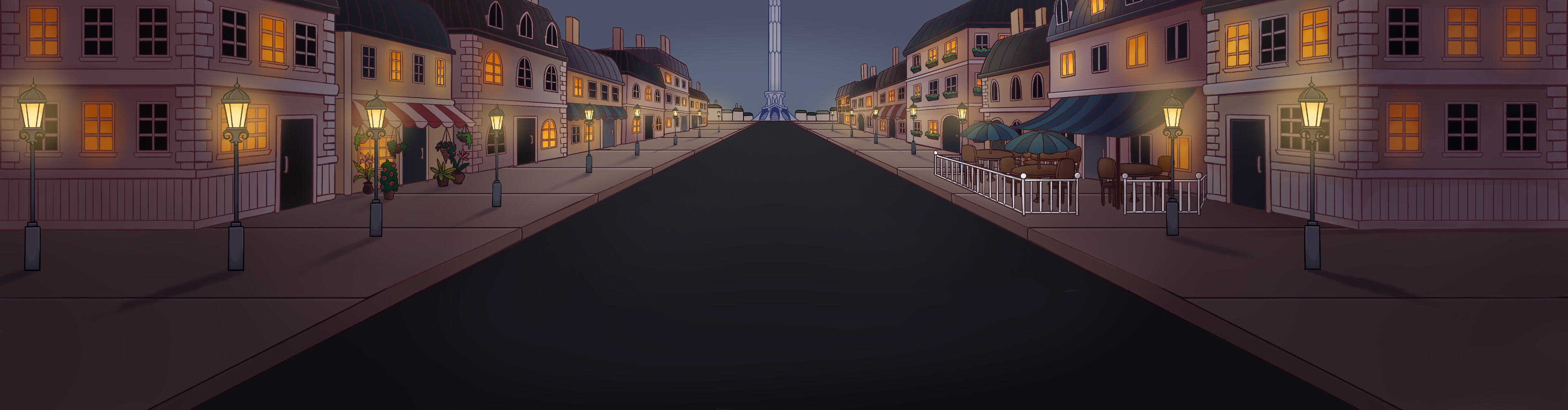 Evening Street View